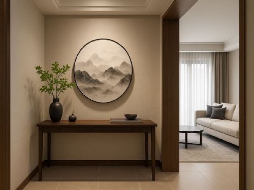 室內設計中的端景設計，從玄關到客廳的空間更有格調與深度感